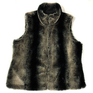 Kristen Blake XXL Reversible Faux Fur Vest NWOT